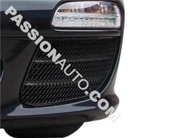 Grilles de protection noires - Kit complet calandre pare-chocs AV # 997.2 C4 + C4S 09-12