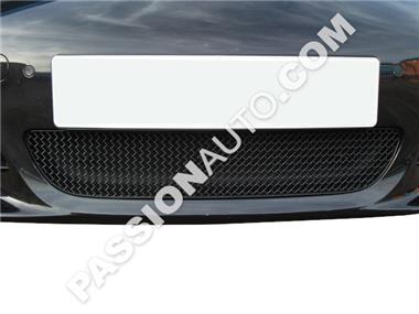 Grilles de protection noires - Kit complet calandre pare-chocs AV # 981 Boxster (avec capteurs de stationnement) 12-18