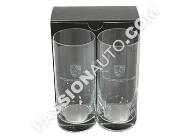 Lot de 2 verres 0.4L transparents - [Porsche Origine]