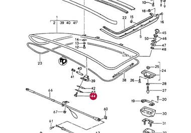 Vis de Charnières de vitre capot arrière  # 924 # 944 # 968 [Porsche Origine]