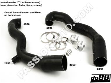 Kit durites admission d´air au turbo - DO88 # 997.1 TT / GT2 07-09