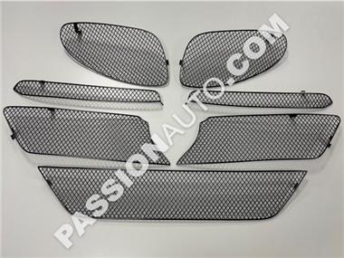 Grilles de protection noires - Kit complet calandre pare-chocs AV & prises air latérales # 718 Boxster/Cayman GTS 18-