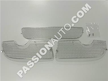 Grilles de protection grises - Kit complet calandre pare-chocs AV # 987.1 Cayman 06-08