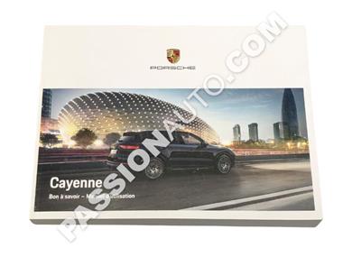 Manuel d´utilisation en français ts Cayenne E3 9YA 2018-2022