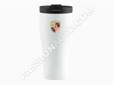 Mug thermos isotherme ligne racing avec écusson - [Porsche Origine]