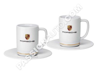 Duo de tasses à expresso avec écusson - [Porsche Origine]