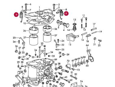 Ressort de retour pour carburateur SOLEX # 356 # 912