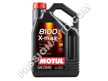 Motul 0w40 8100 Xmax - Bidon de 5 litres