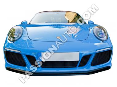 Grilles de protection noires - Kit complet calandre pare-chocs AV # 991.2 Carrera GTS / Pack Sport Design