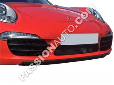 Grilles de protection noires - Kit complet calandre pare-chocs AV # 991 C2 (sans capteurs de stationnement) 11-15