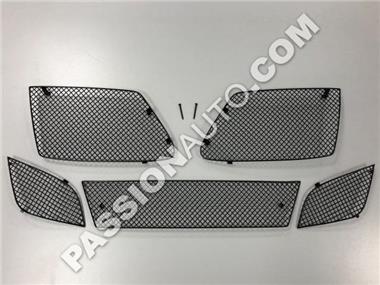Grilles de protection noires - Kit complet calandre pare-chocs AV # 991.2 Carrera GTS / Pack Sport Design