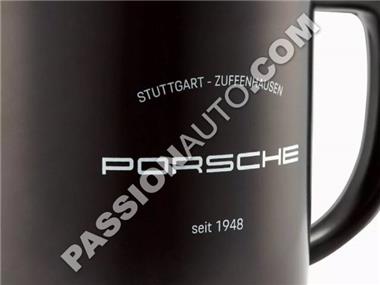 Tasse noire mat taille MOYEN - [Porsche Origine]