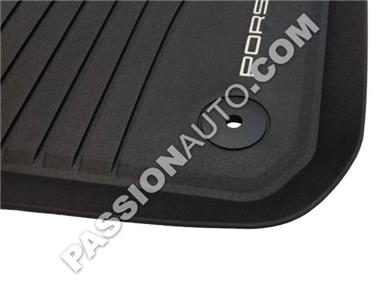 Tapis de sol - Caoutchouc - 4 pieces # Noir # Cayenne E3