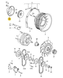 Carter d´extension d´alternateur  # 964 # 993 # 959