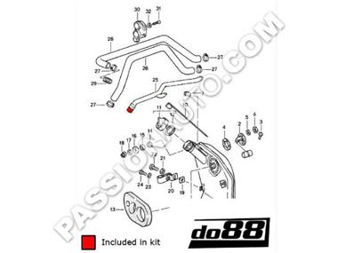 Kit durites d´huile - DO88 # 930 3.3 Turbo 78-89