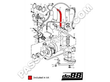 Kit durites d´huile - DO88 # 930 3.3 Turbo 78-89