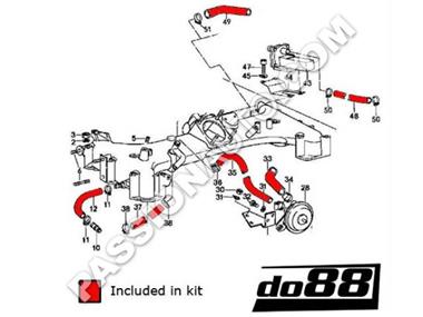 Kit durites k-jetronic - DO88 # 930 Turbo