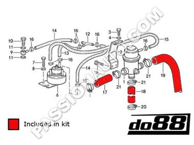 Kit durites de controle d´emission - DO88 # 930 Turbo