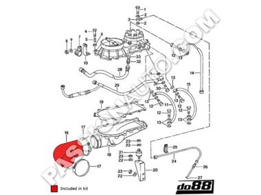 Kit durites d´admission turbo - DO88 # 930 Turbo