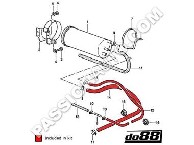 Kit durites de charbon canister - DO88 # 930 Turbo