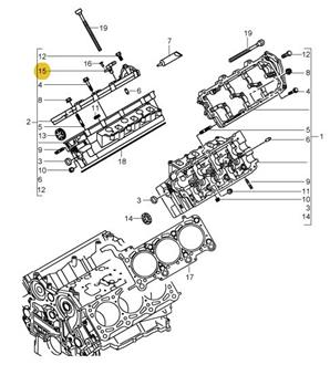 Generateur d´impulsion ARBRE A CAMES sur culasse  # Cayenne (07-10) Diesel [Porsche origine]