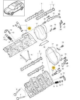 Dispositif de réglage arbre à cames # Cayenne (11-18) V6 Hybride [Porsche Origine]