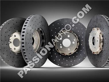 Paire de disques AR - Amelioration - Carbone-Céramique (400x32) + flexibles de frein AR # 718 Cayman GT4/Spyder