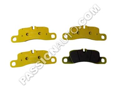 Plaquettes ARRIERE PAGID Jaune # Boxster 981 Spyder 16 - 982 GTS 4.0 16 - 991 c2-c4 15-