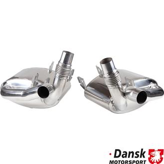 Kit silencieux sport inox poli - Super Sound # 997 05-08 (sauf GT2/GT3/Turbo) -DANSK-