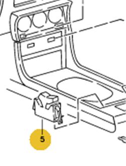 Interrupteur de projecteur supplementaire # 924 76-85 - 924S 86-88 - 944 82-85 [PORSCHE ORIGINE]