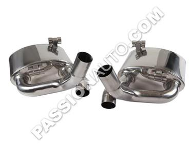 Kit silencieux sport inox poli - Super Sound # 997 09-12 (sauf GT2/GT3/Turbo) -DANSK-