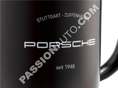 Tasse noire mat taille GRAND - [Porsche Origine]