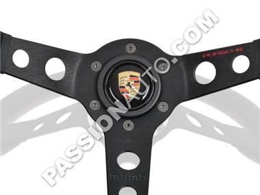 Volant performance 3 branches surpiqures rouges - [Porsche Origine]