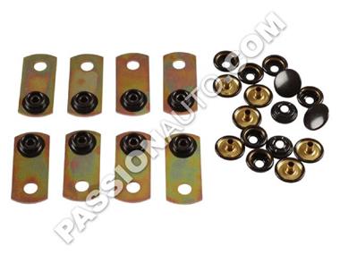 Kit fixation pour tapis moquette de coffre - 8 pièces # 911 65-94 - 912 65-69