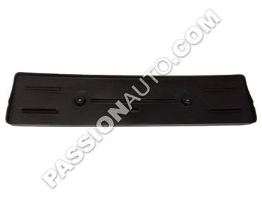 Support de plaque avec pièces de fixation noir mat # 992 Turbo/S 20-23 - [PORSCHE ORIGINE]