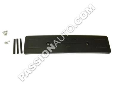 Support de plaque avec pièces de fixation noir mat # 992 Turbo/S 20-23 - [PORSCHE ORIGINE]