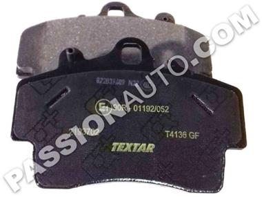 Plaquettes AV - textar # Boxster 986 2.5 - 2.7 Premium