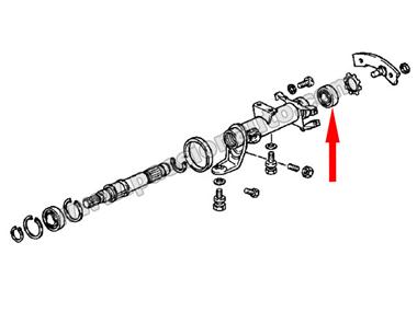 Bague roulement de colonne de direction - Superieur # 911 1974-1989