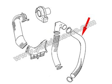 Conduite air échangeur droit > soufflerie # 911 1974-1983