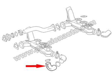 Conduite air échangeur gauche > tole moteur # 911 74-83