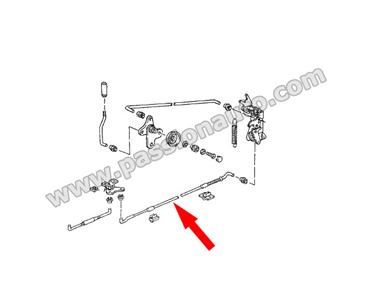 Cable de tringlerie serrure>equerre # 911 74-98