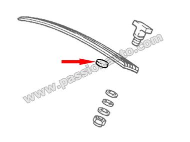 Base pour fixation grille capot ARRIERE # 911 74-89