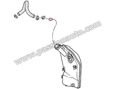 Rétrécisseur sur durite reniflard réservoir-filtre # 911 1981-1989
