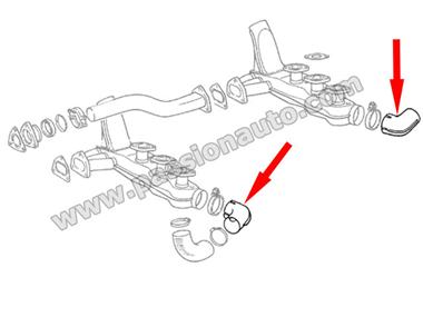 Coude de raccord de chauffage # 911 74-83