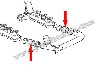 Manchon de chauffage echangeur-tube ARRIERE # 911 84-89