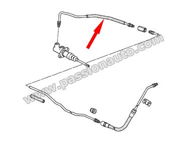 Tuyau de pression embrayage sur émetteur # 930 89