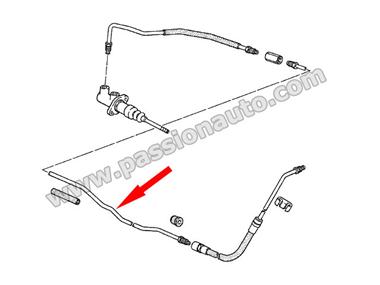 Tuyau de pression embrayage intermediaire # 930 89