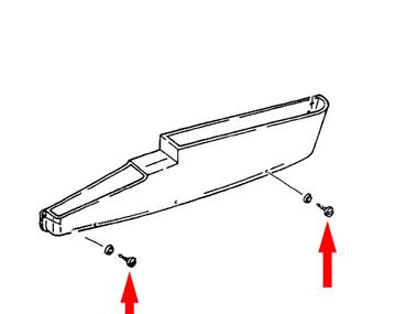 Habillage de porte - casier de rangement - vis partie basse # 911 85-98