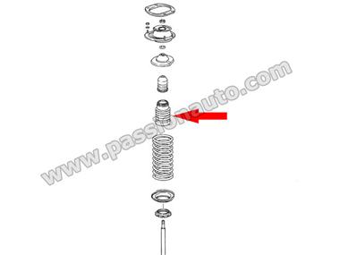 Pièce amortisseur AVANT - Gaine de protection # 964-965