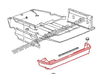 Cache derrière le moteur # 964